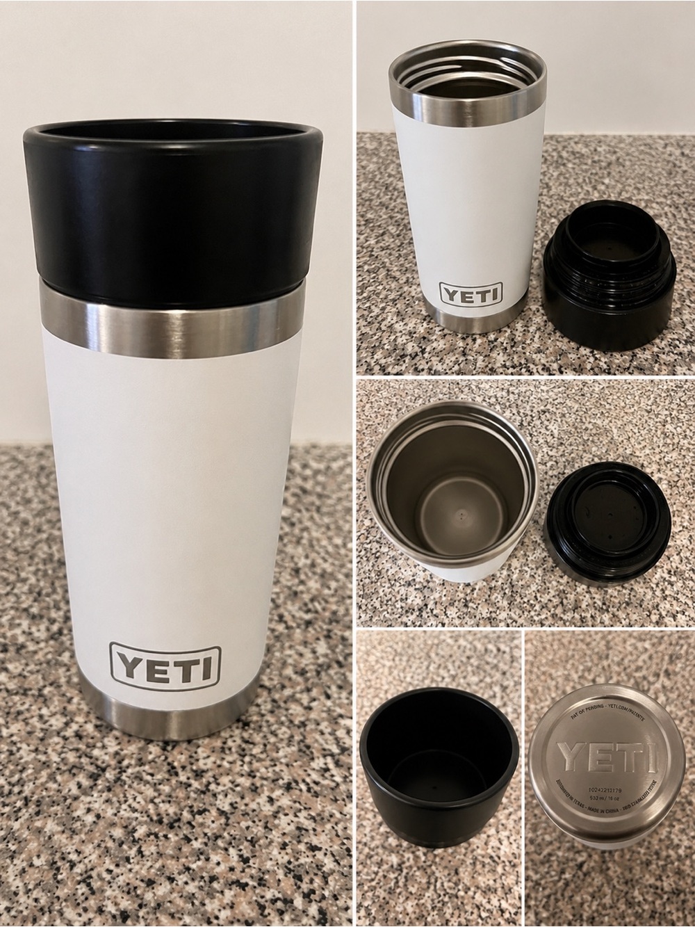 YETI Insulated Travel Mug – White